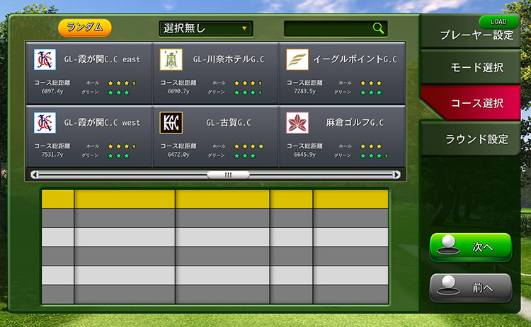 海外有名コース以外にも実在する日本コースも多数収録